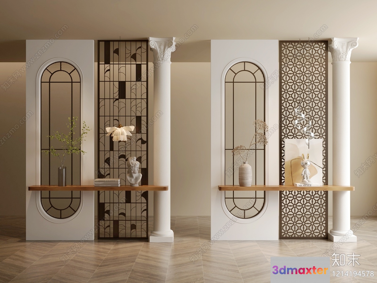 Modern Decorative Wall Panels 3D Model - 23100 - VRAY Render