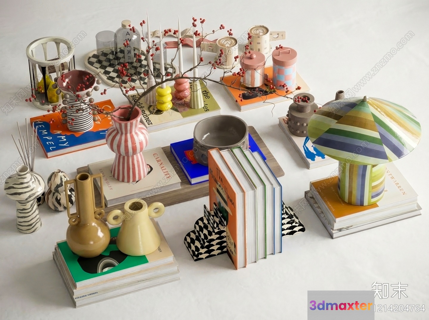 Home Decor Collection 3D Model - 14142 - VRAY Render