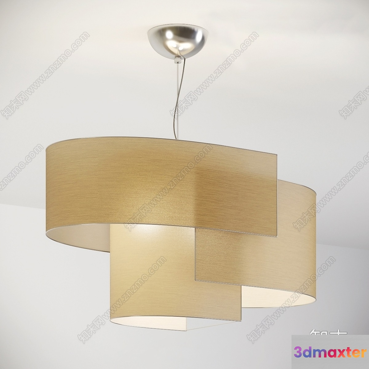 Gold Light Fixture 3D Model - 18002 - VRAY Render