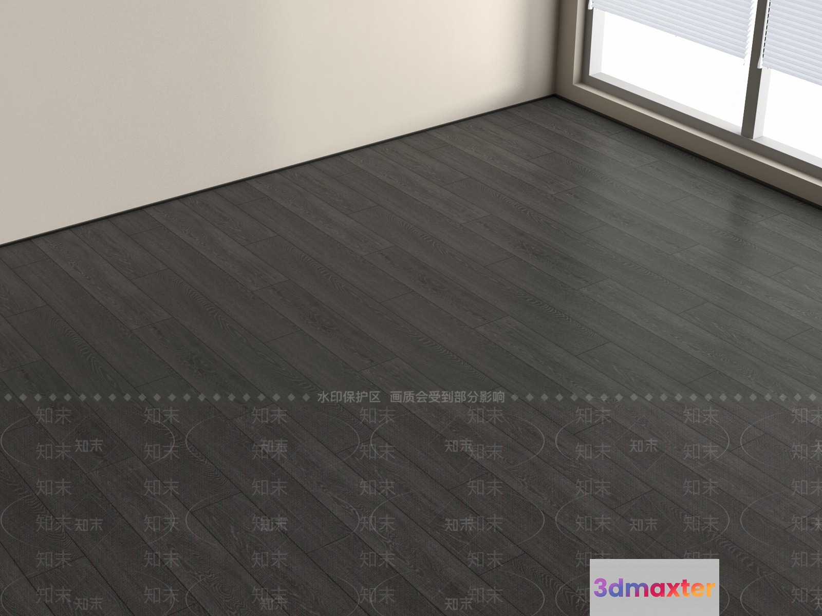 The Main Subject Is A Room With Dark Wood Floors 3D Model - 10001 - VRAY Render