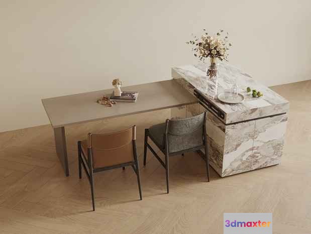 Modern Office Desk 3D Model - 6247 - CORONA Render