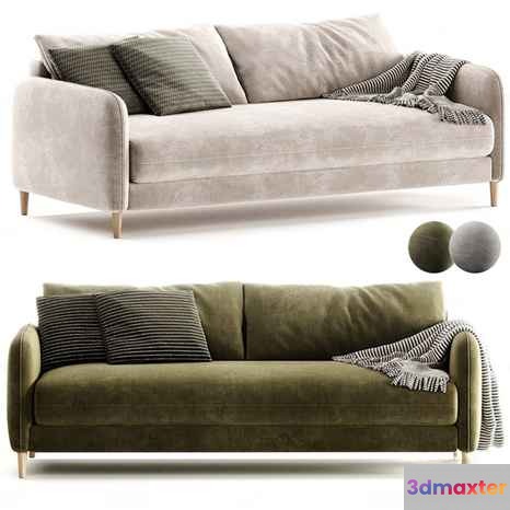 Modern Two Sofas 3D Model - 16155 - CORONA Render