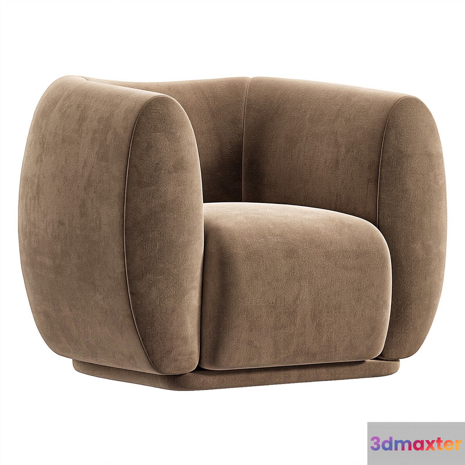 A Light Brown Chair 3D Model - 10441 - VRAY Render