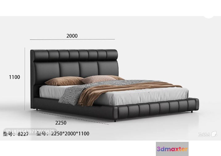 Cozy Bedroom 3D Model - 8594 - VRAY Render