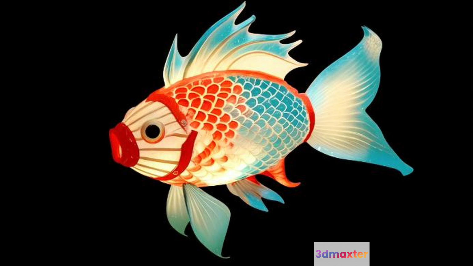 A Decorative Fish 3D Model - 17334 - VRAY Render