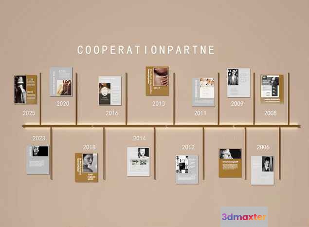 Cooperative Timeline 3D Model - 19720 - VRAY Render