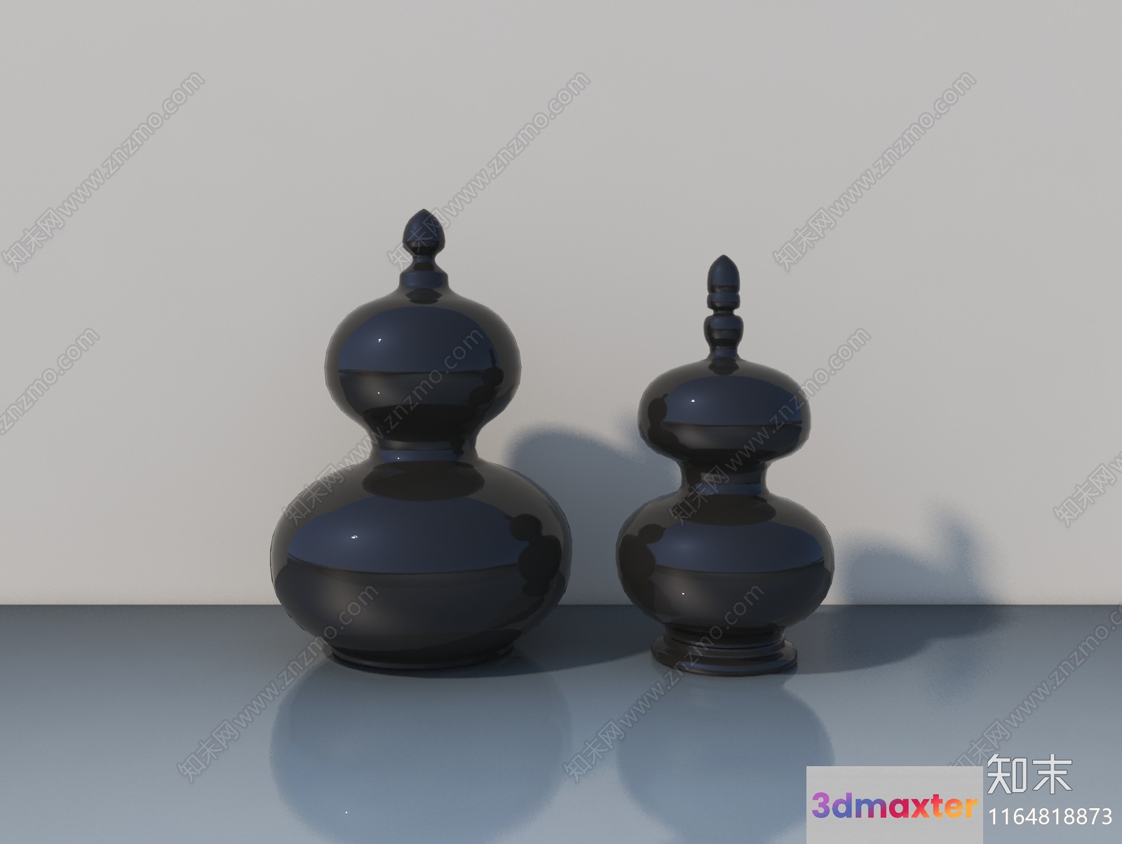 Modern Chinese Vases 3D Model - 17706 - VRAY Render