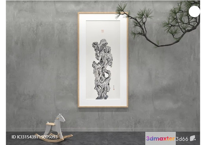 Grey Modern Room 3D Model - 3987 - VRAY Render