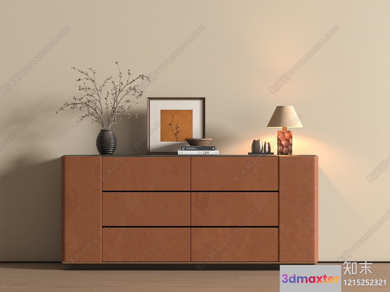 Modern Sideboard Dresser 3D Model - 23378 - VRAY Render