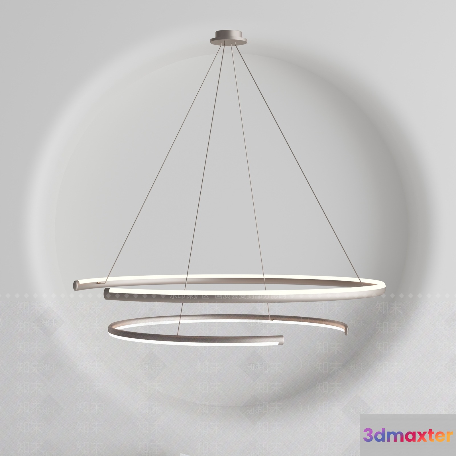 Modern Hanging Light Fixture 3D Model - 22814 - VRAY Render