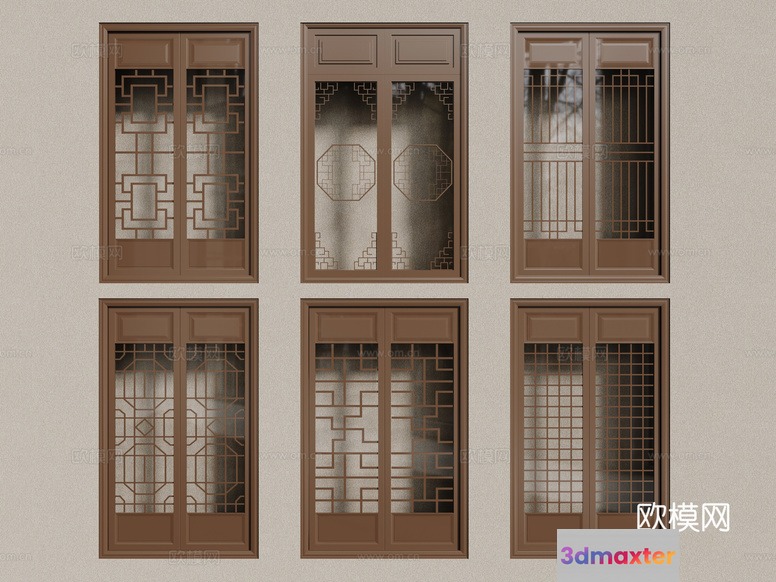 Brown Doors 3D Model - 8718 - CORONA Render