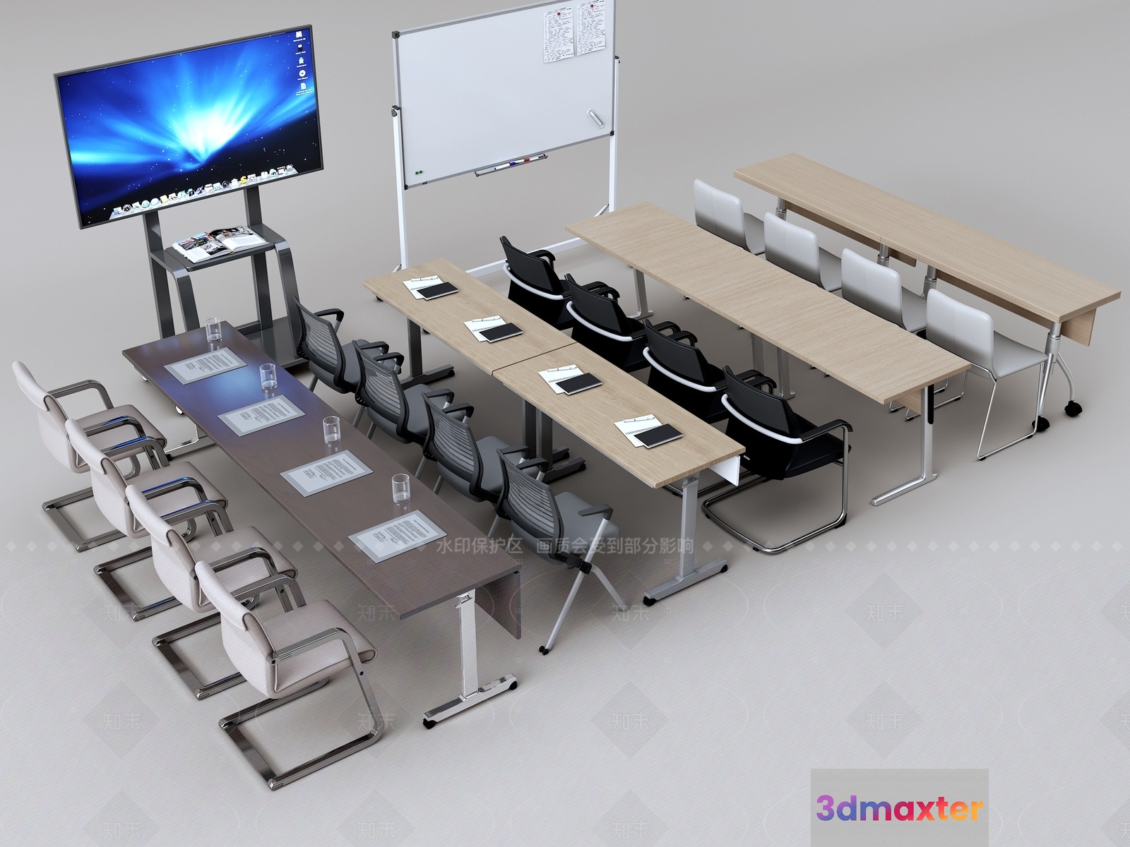 Modern Conference Room 3D Model - 11907 - VRAY Render