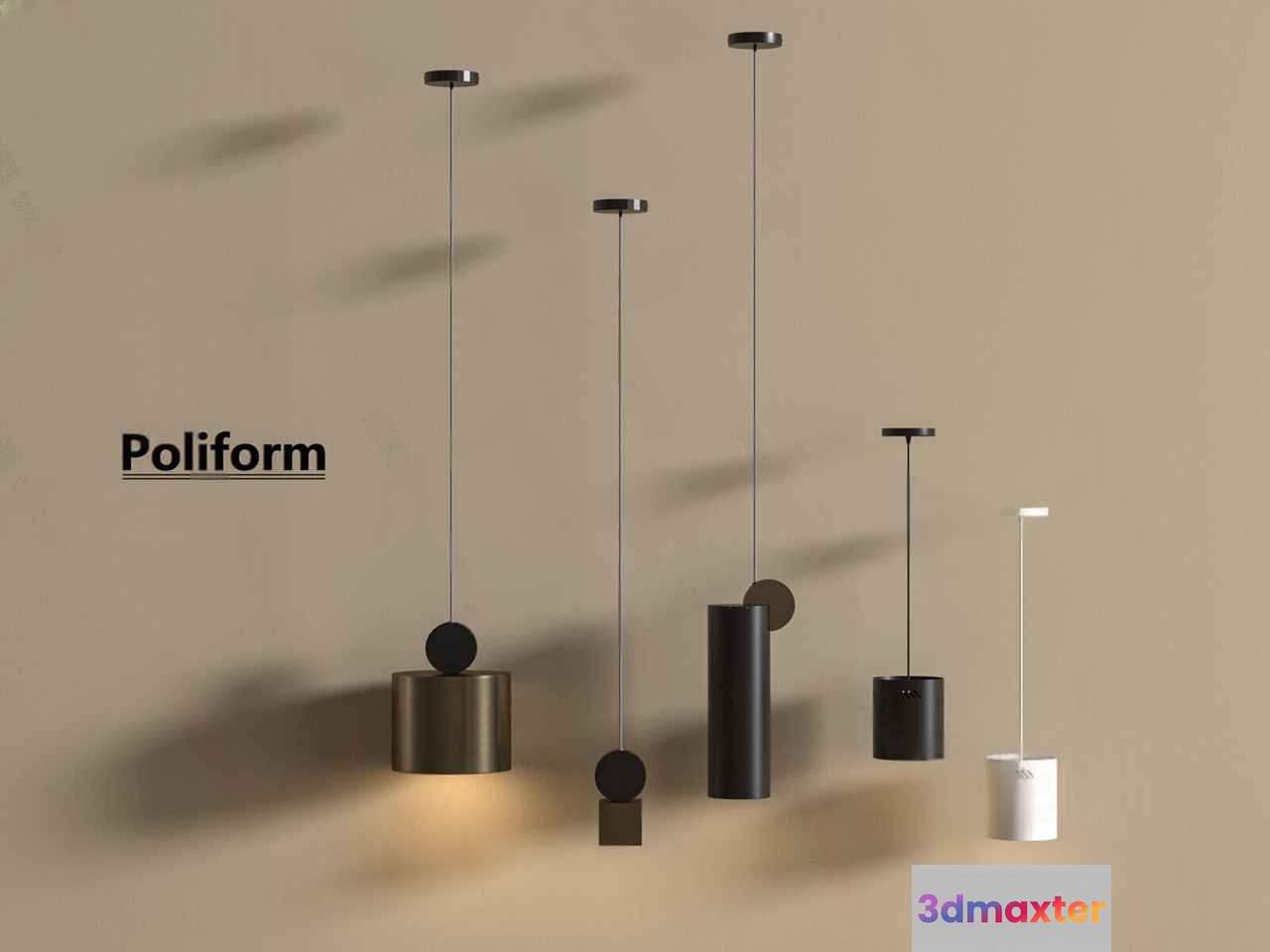 Modern Light Fixtures 3D Model - 8088 - VRAY Render