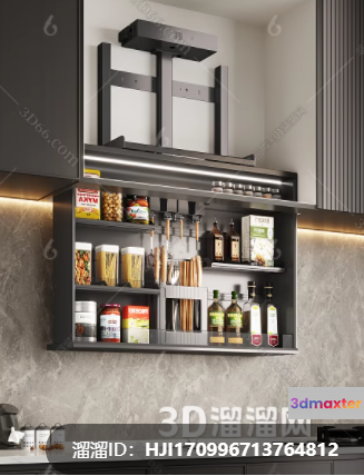 Modern Kitchen Storage 3D Model - 941 - CORONA Render