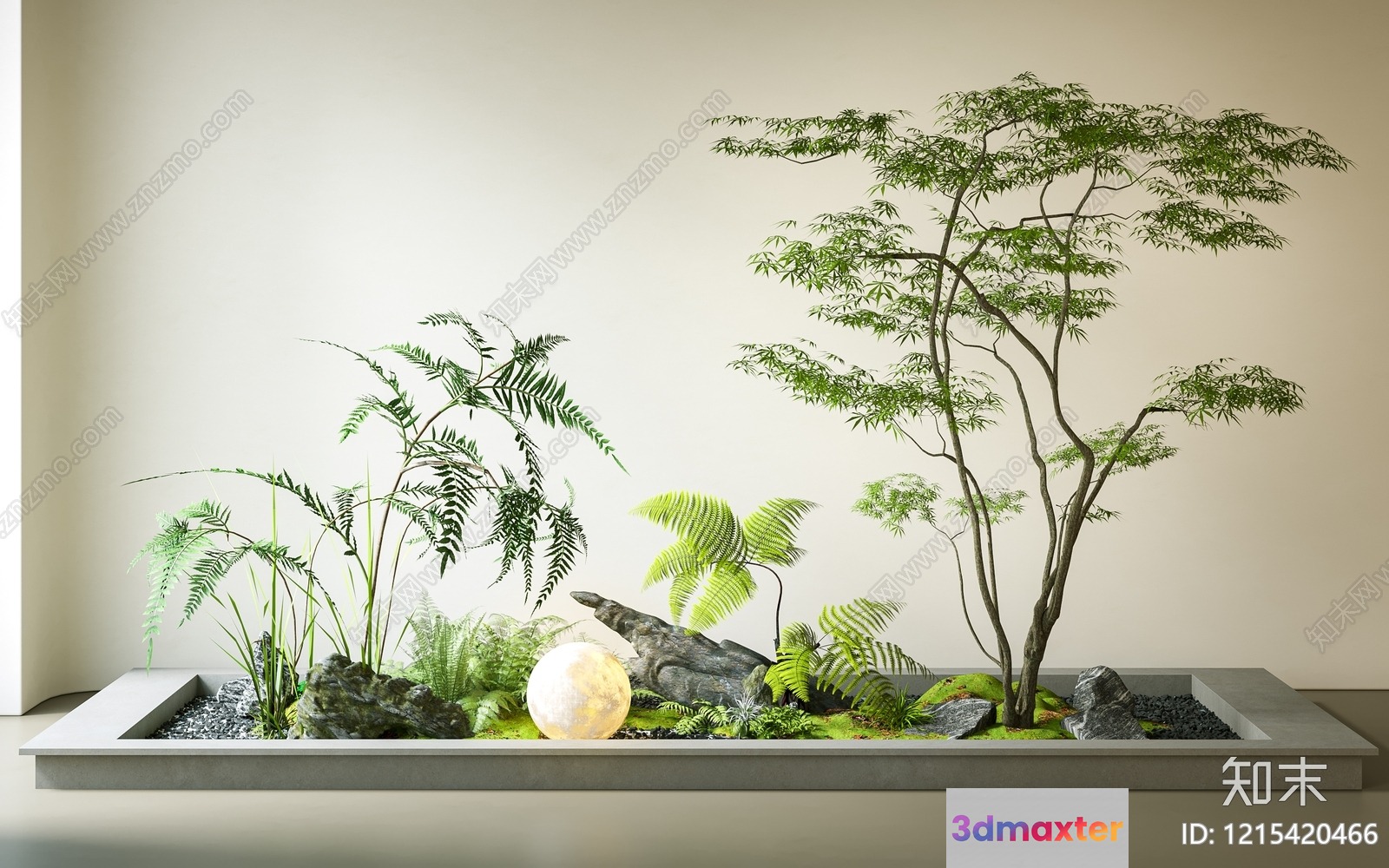 A Zen Garden 3D Model - 16849 - VRAY Render