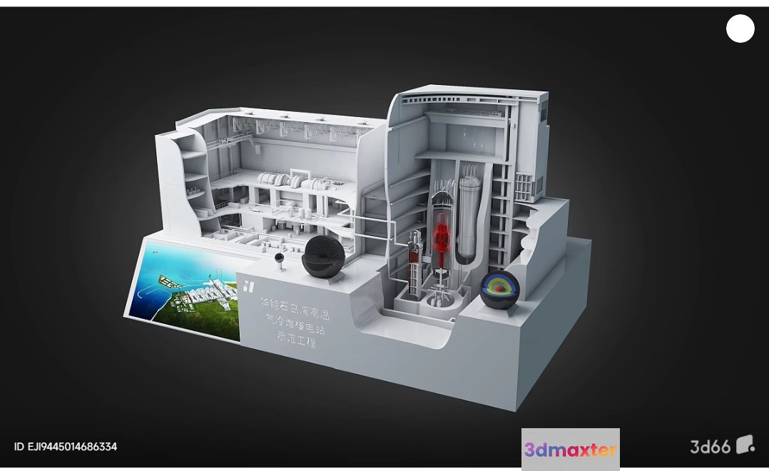 A 3D Rendering Of A Building Or Structure Showcasing 3D Model - 2104 - VRAY Render