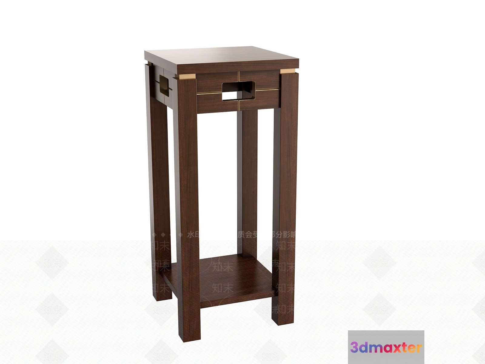 Small Wooden Table 3D Model - 20425 - VRAY Render