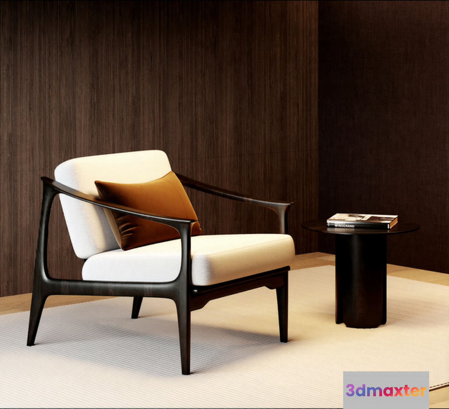 Modern Wooden Chair 3D Model - 3724 - VRAY Render
