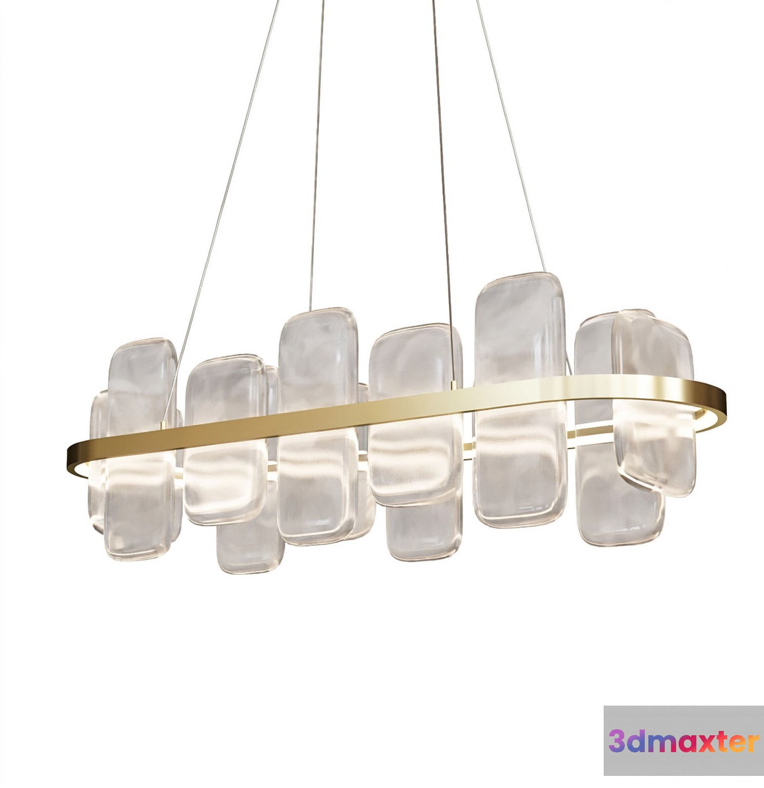 Gold Light Fixture 3D Model - 22921 - VRAY Render