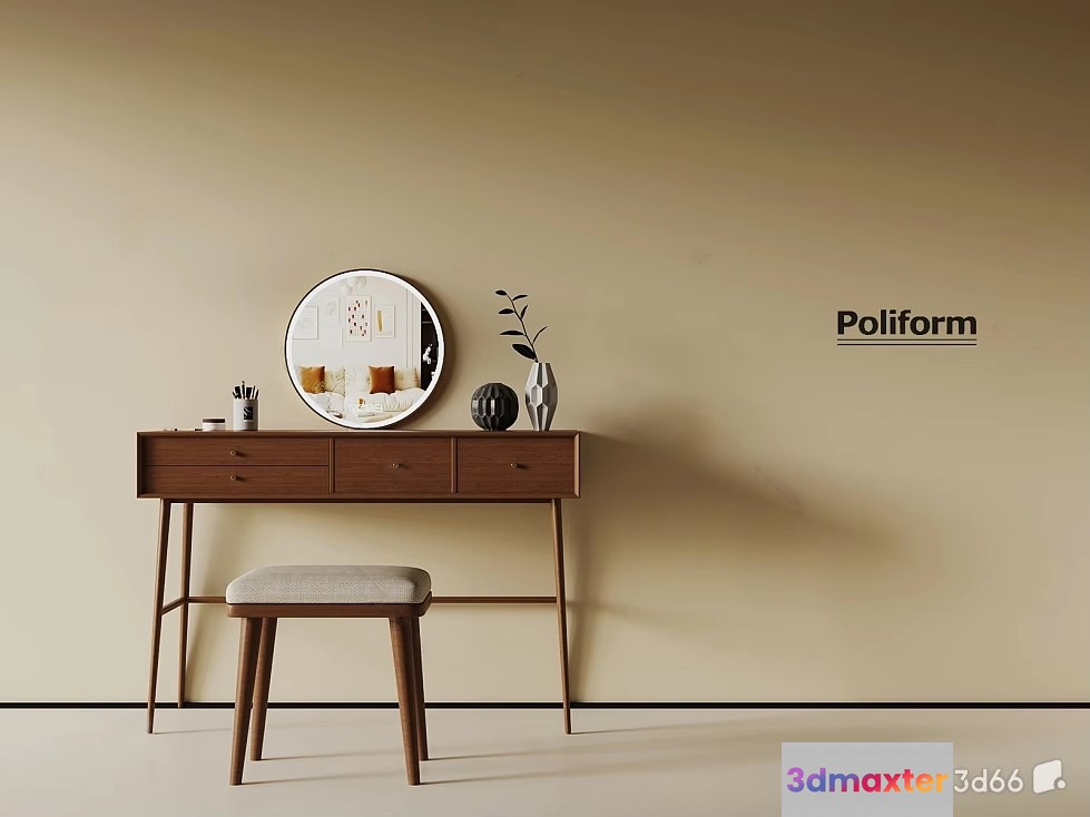A Modern Vanity Table 3D Model - 18788 - VRAY Render