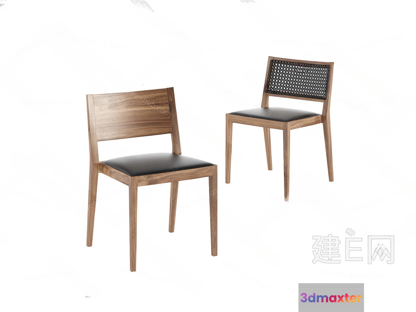 Wooden Dining Chairs 3D Model - 4532 - VRAY Render