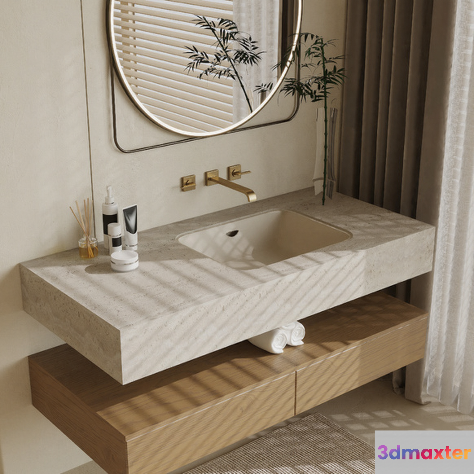 Modern Bathroom Sink 3D Model - 3123 - VRAY Render