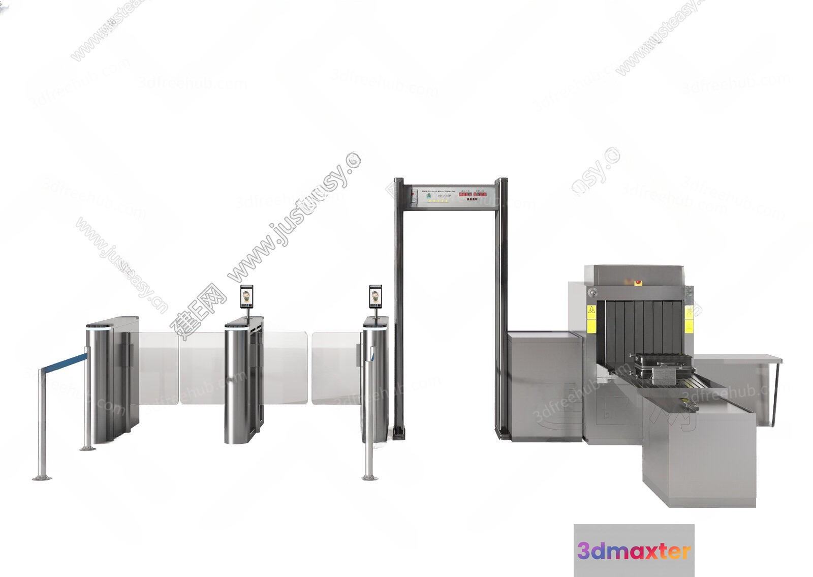 Modern Security Equipment 3D Model - 22463 - VRAY Render