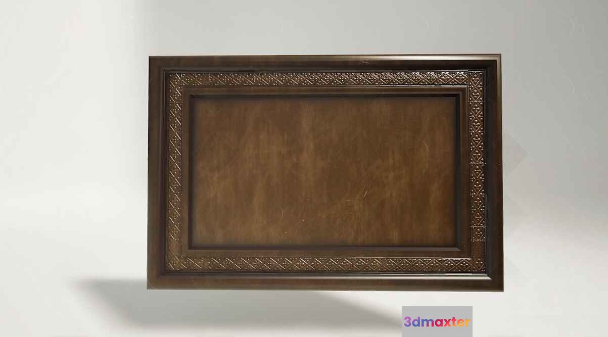 Brown Picture Frame 3D Model - 5187 - VRAY Render