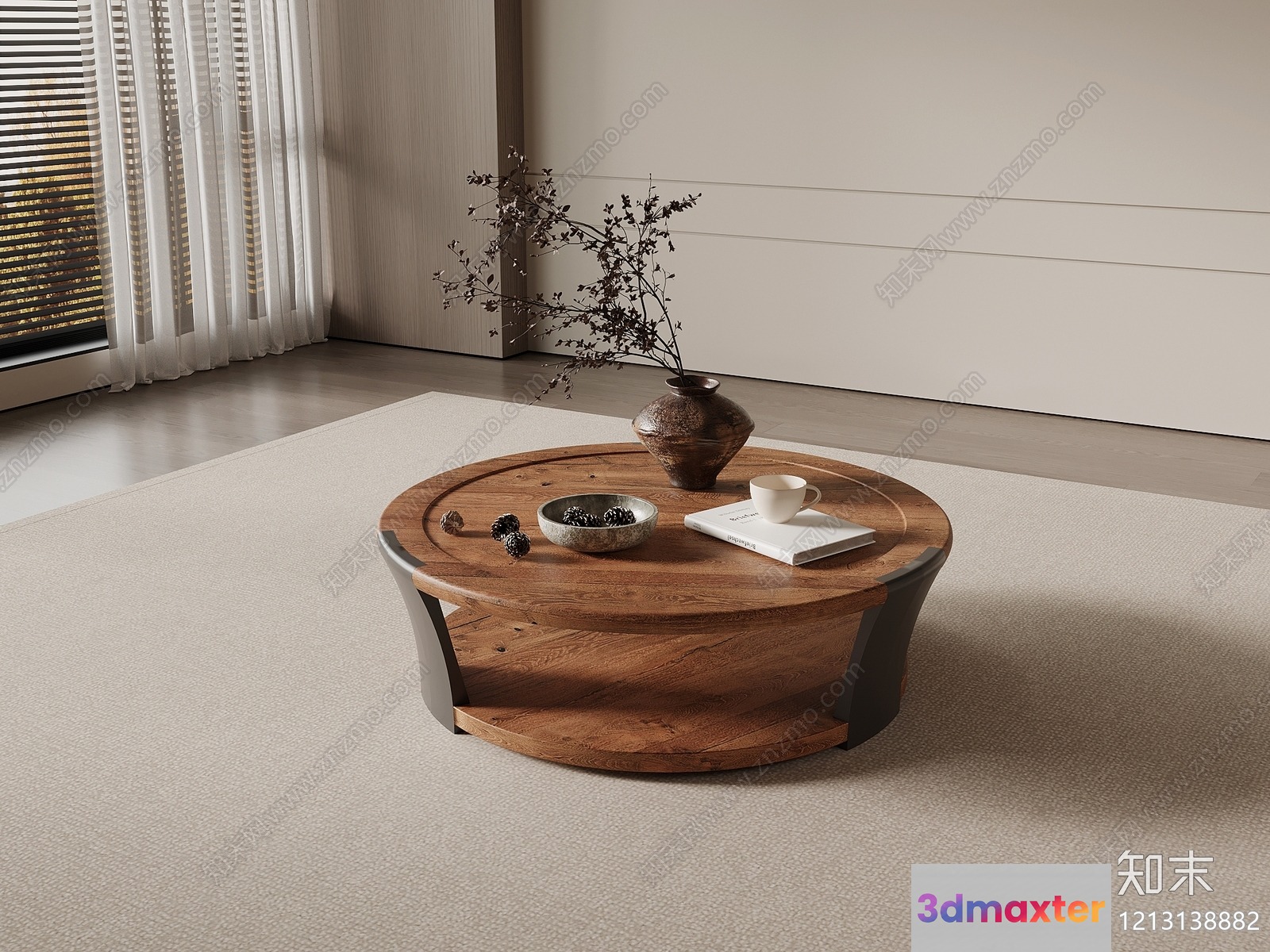 Modern Coffee Table 3D Model - 6188 - VRAY Render