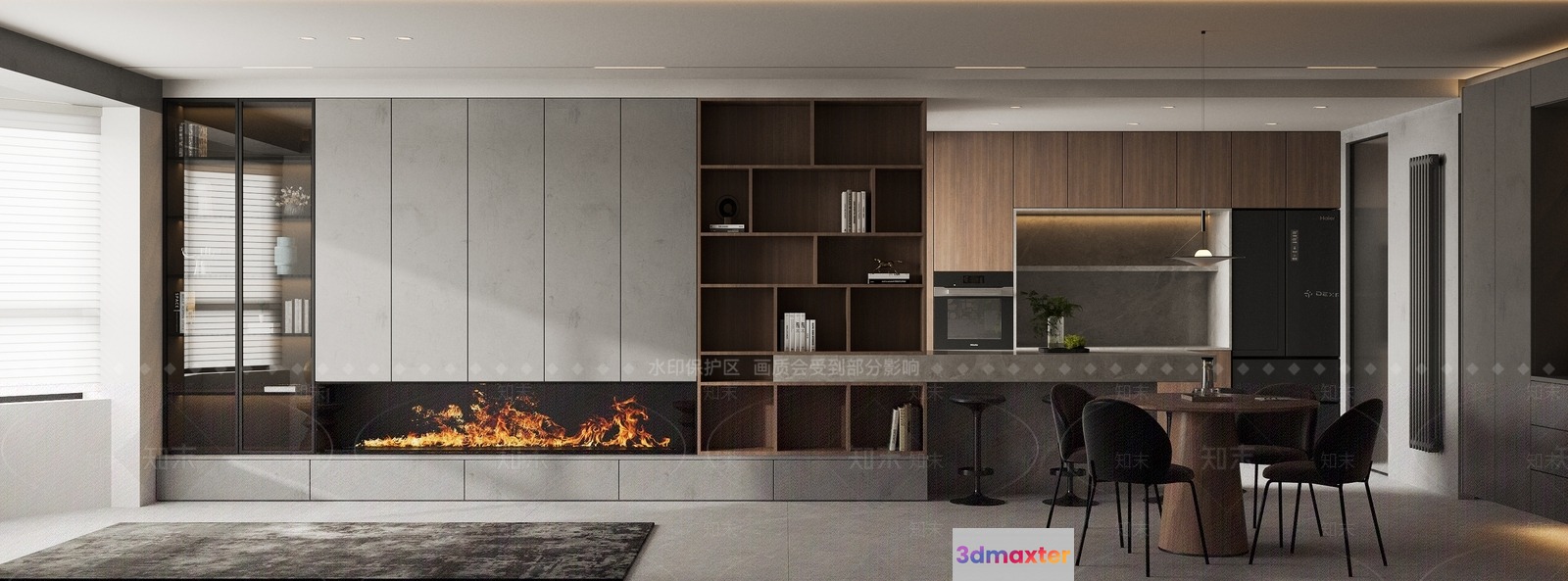 A Modern Living Room 3D Model - 5788 - VRAY Render