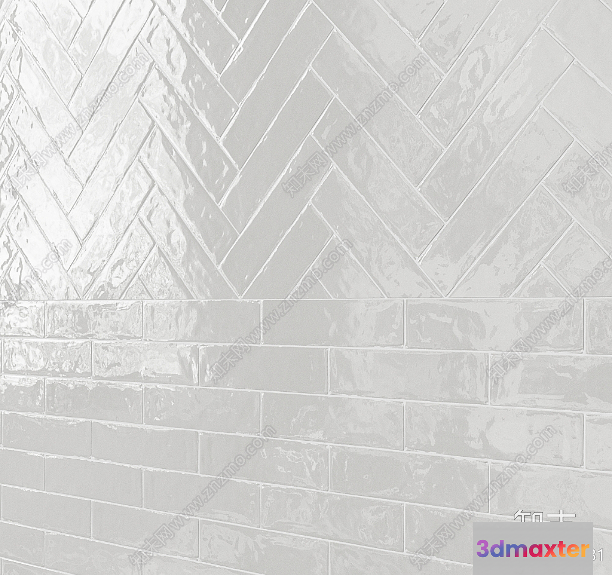 Gray Brick Wall 3D Model - 7942 - CORONA Render