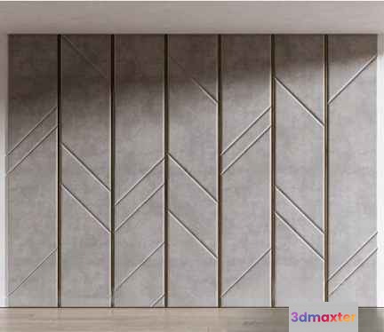 Modern Wall Paneling 3D Model - 5938 - VRAY Render