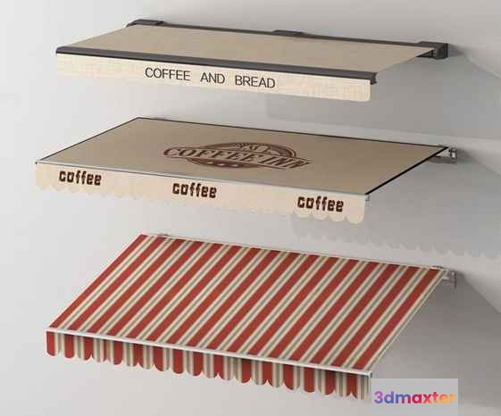 Coffee And Bread Shelves 3D Model - 15084 - VRAY Render