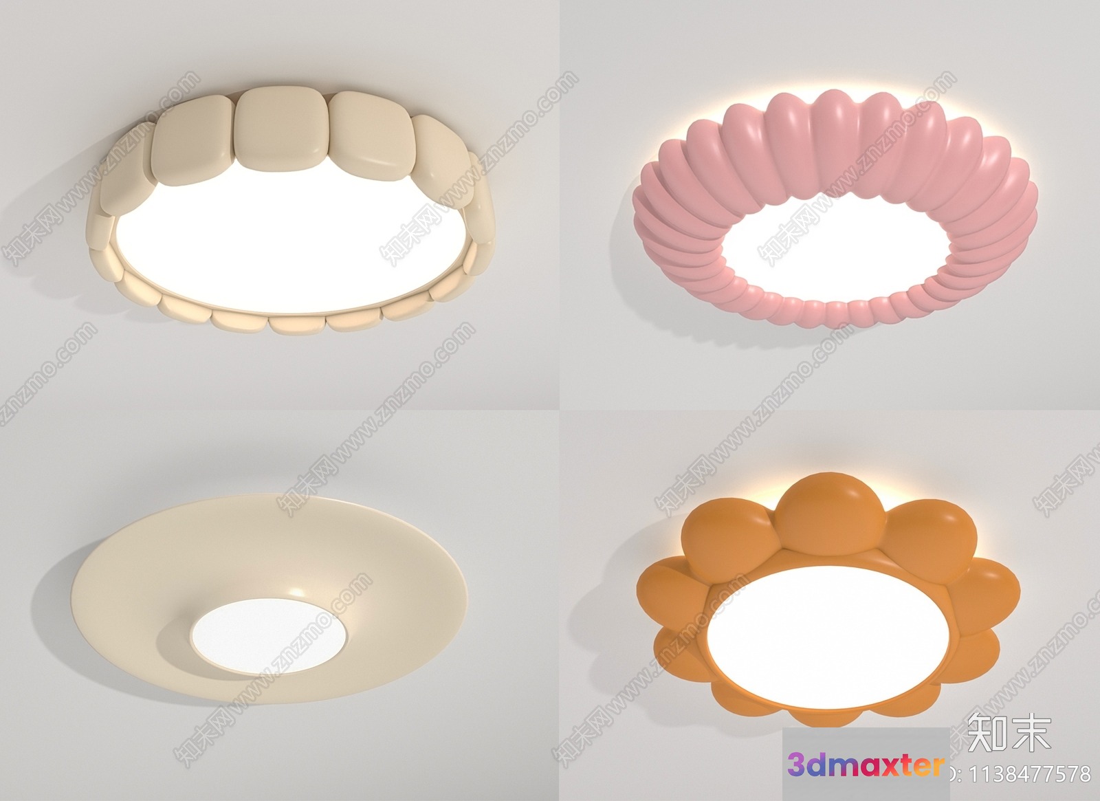 A Collection Of Unique Light Fixtures 3D Model - 16707 - VRAY Render