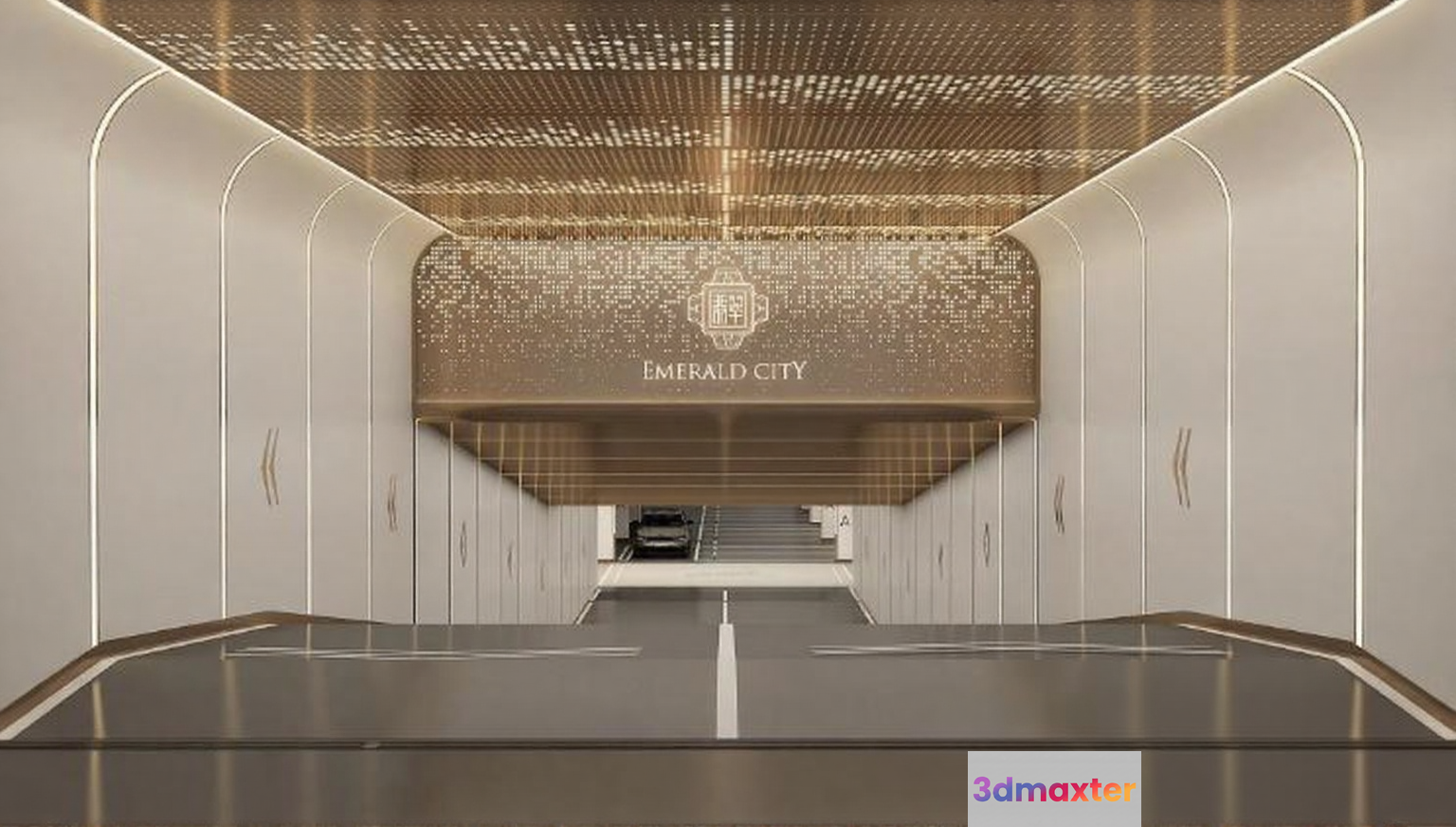 Modern Urban Tunnel 3D Model - 13574 - VRAY Render