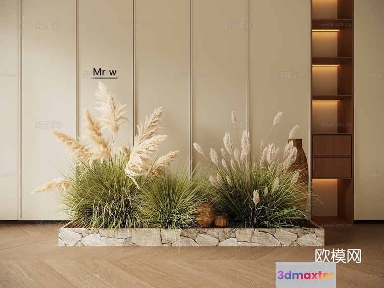 A Modern Indoor Garden 3D Model - 16143 - CORONA Render