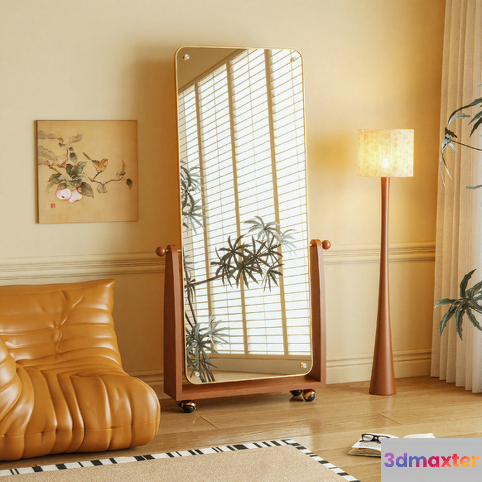 Modern Living Room 3D Model - 11090 - VRAY Render