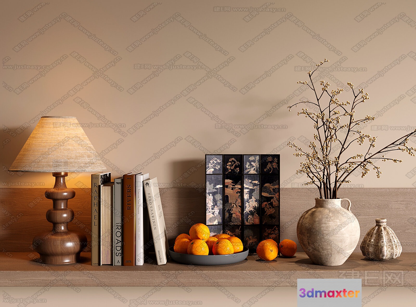 Modern Home Decor 3D Model - 6397 - VRAY Render