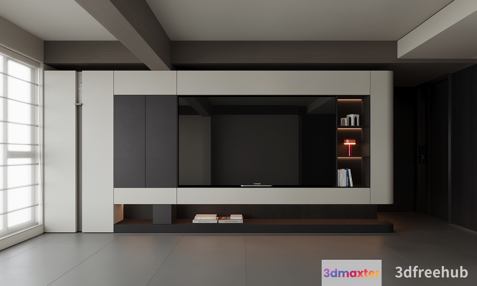 Modern Tv Stand 3D Model - 20258 - VRAY Render