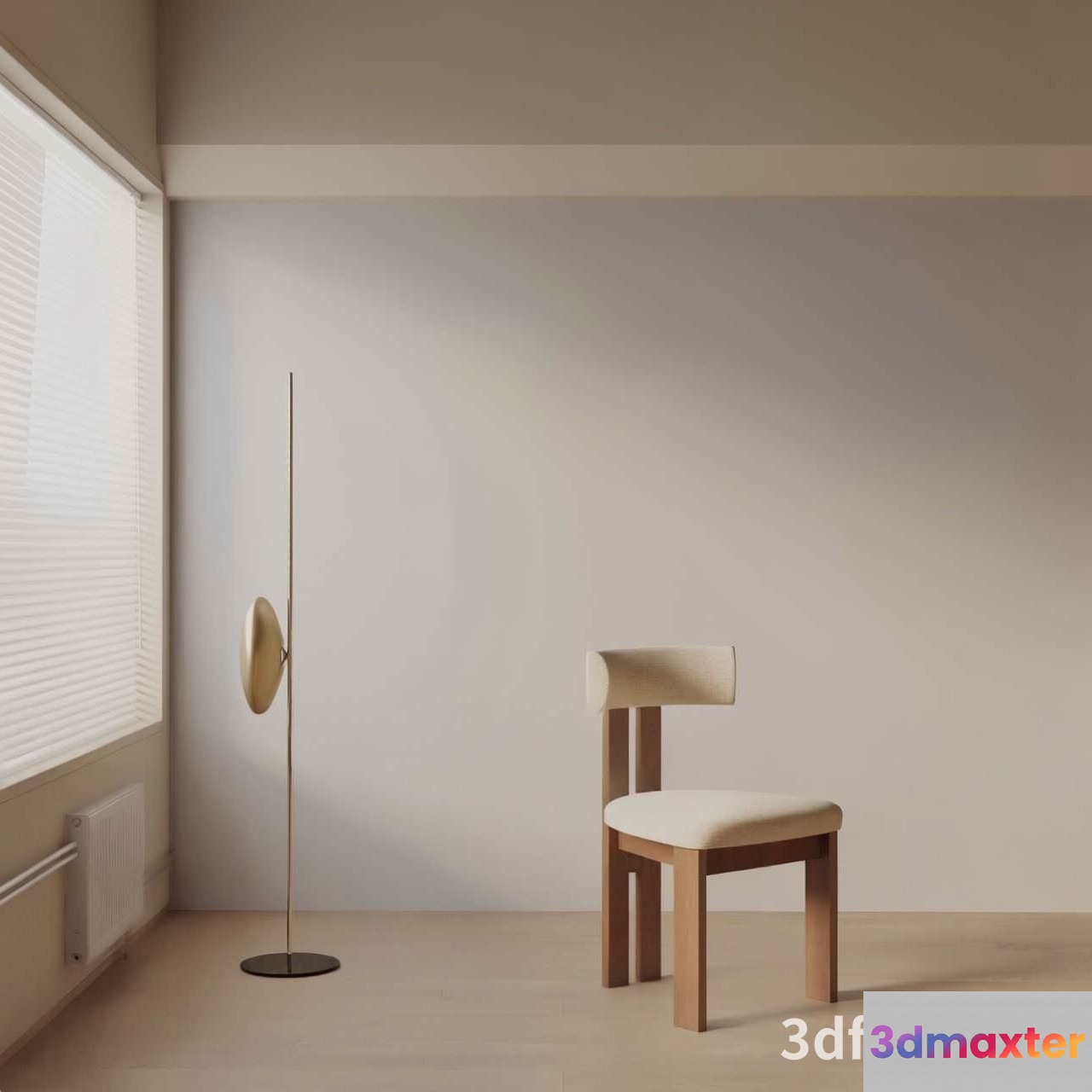 Simple Modern Room 3D Model - 20900 - VRAY Render