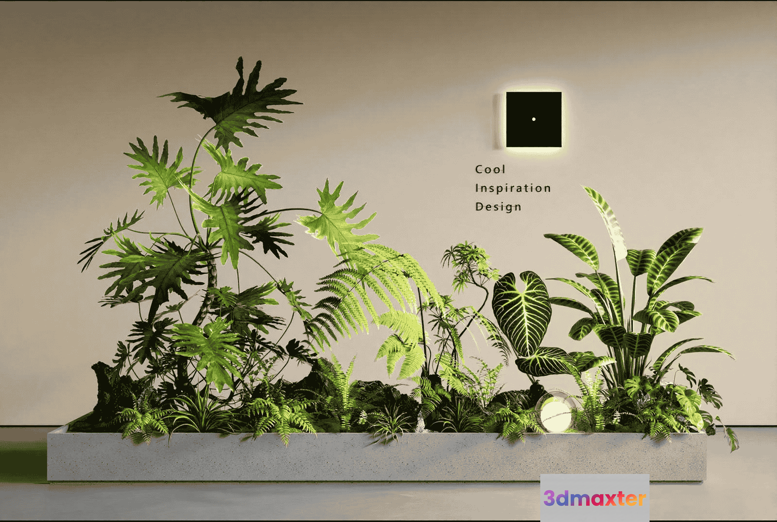Modern Plant Arrangement 3D Model - 17210 - VRAY Render
