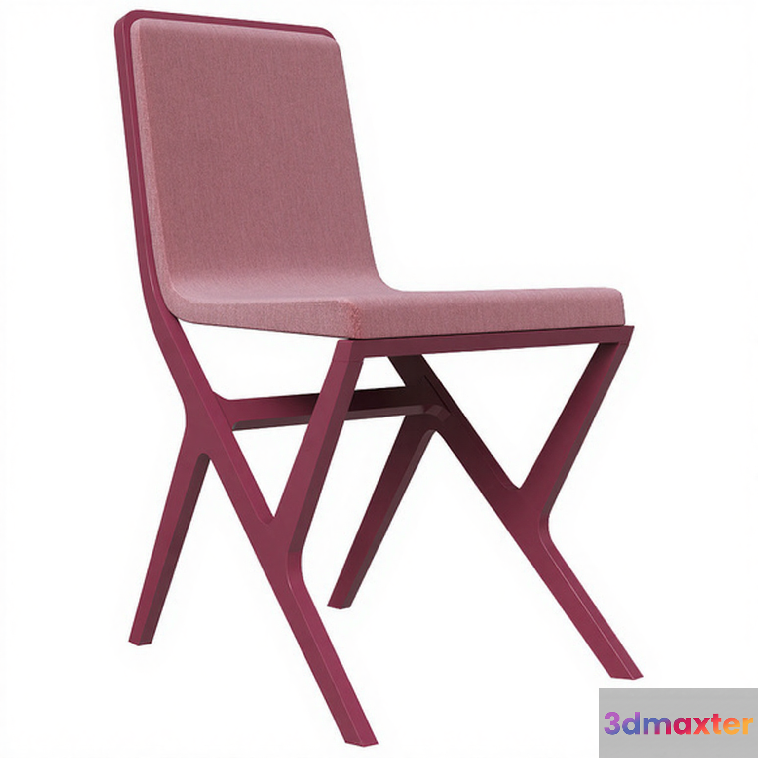 Modern Pink Chair 3D Model - 17364 - VRAY Render