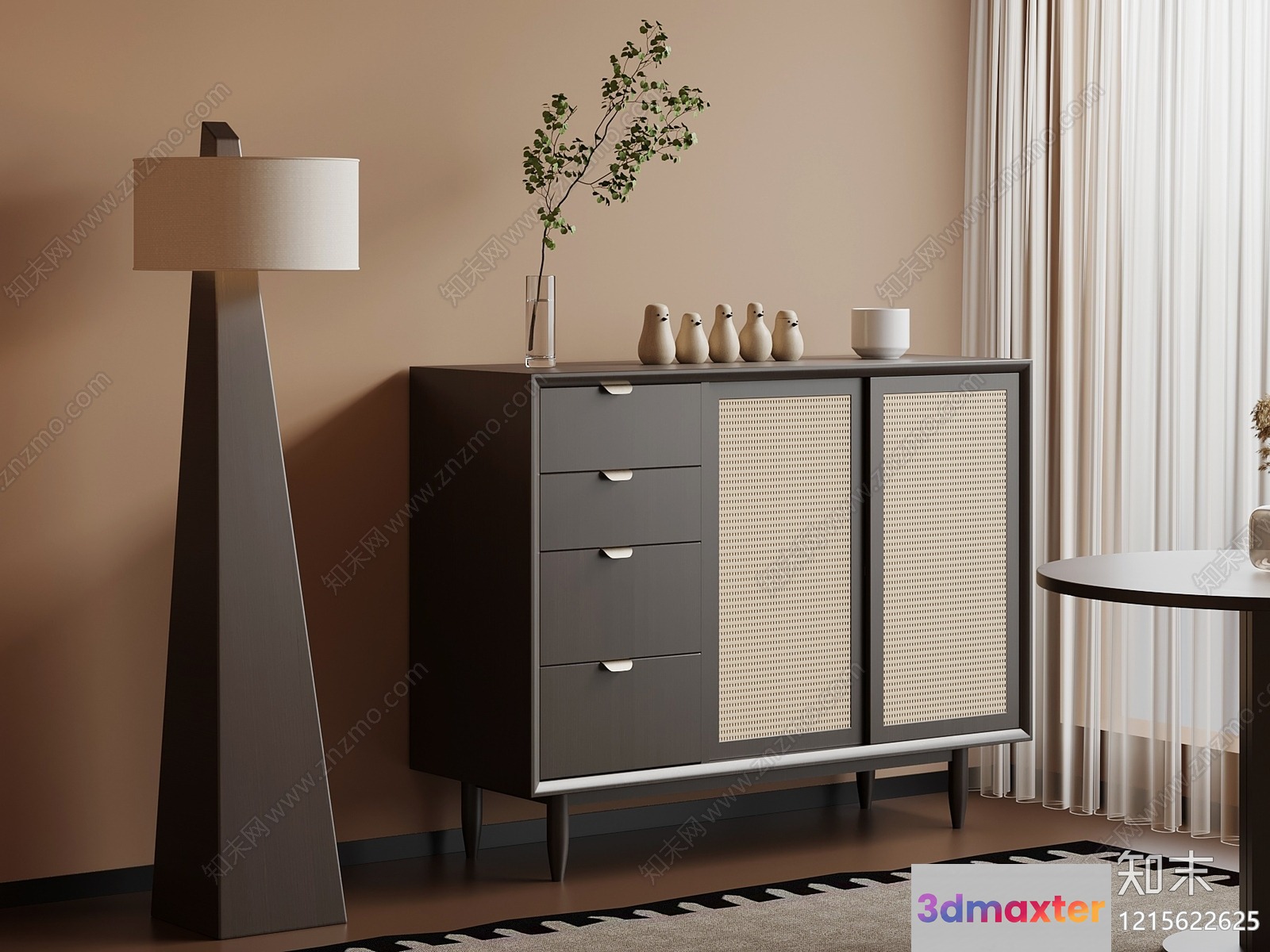 Modern Living Room 3D Model - 17782 - VRAY Render