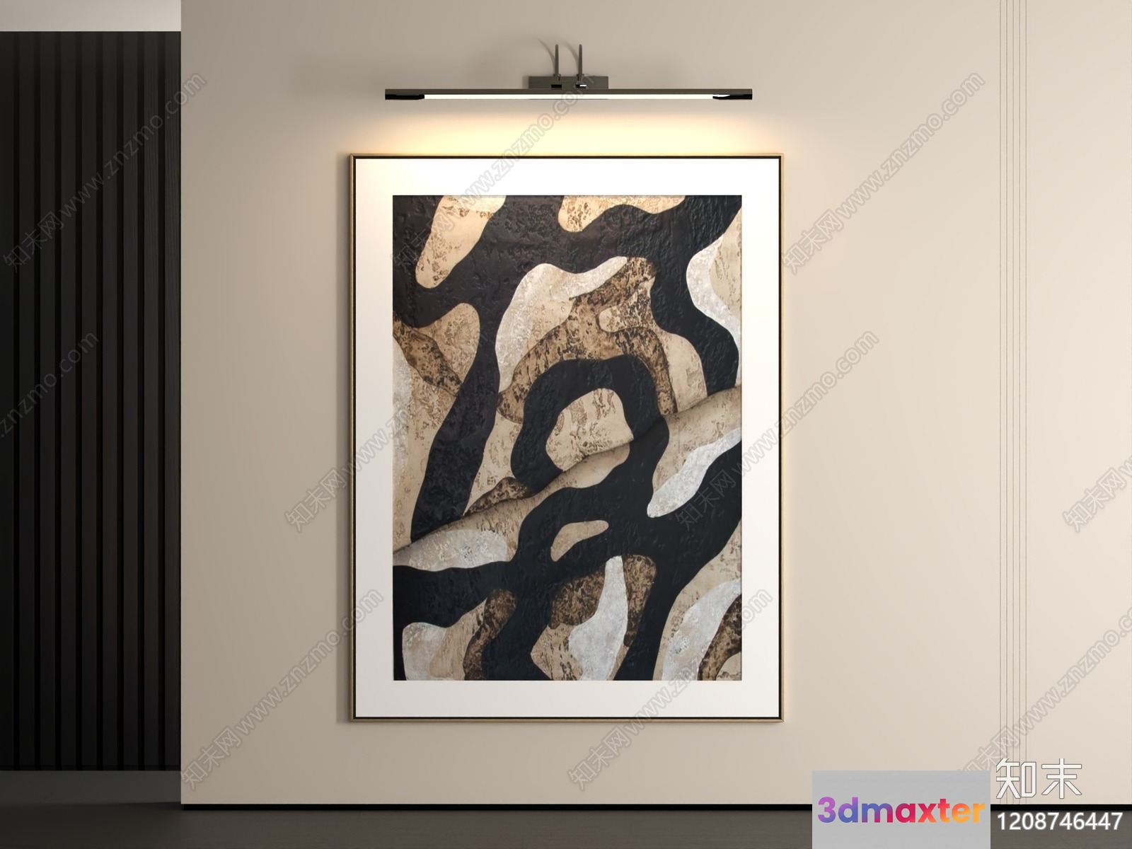 Abstract Artwork In A Modern Setting 3D Model - 644 - VRAY Render