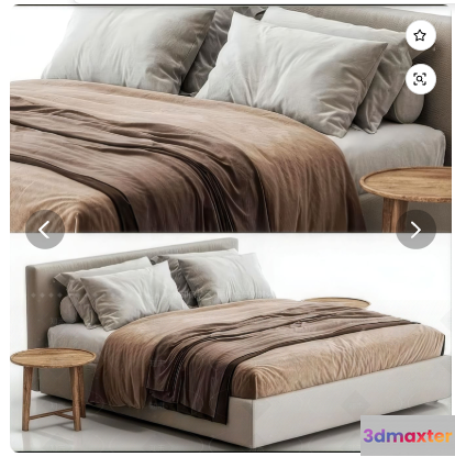 Cozy Bedroom 3D Model - 7636 - CORONA Render