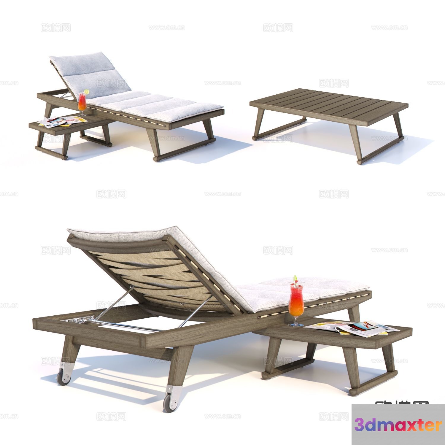 Modern Outdoor Furniture 3D Model - 6069 - VRAY Render