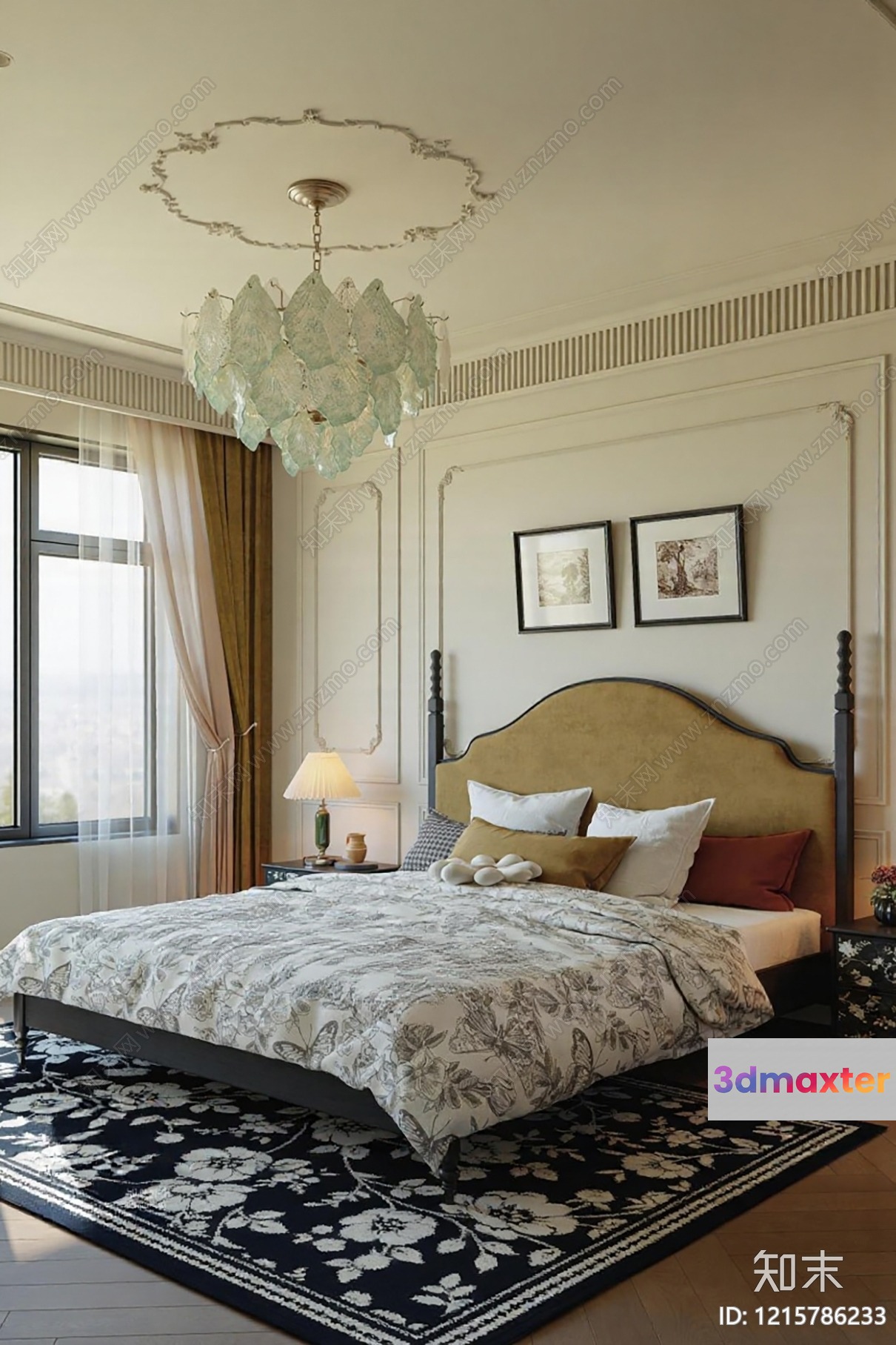 Cozy Bedroom 3D Model - 11283 - VRAY Render