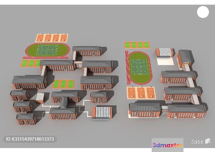 3D Building Layout 3D Model - 5410 - VRAY Render