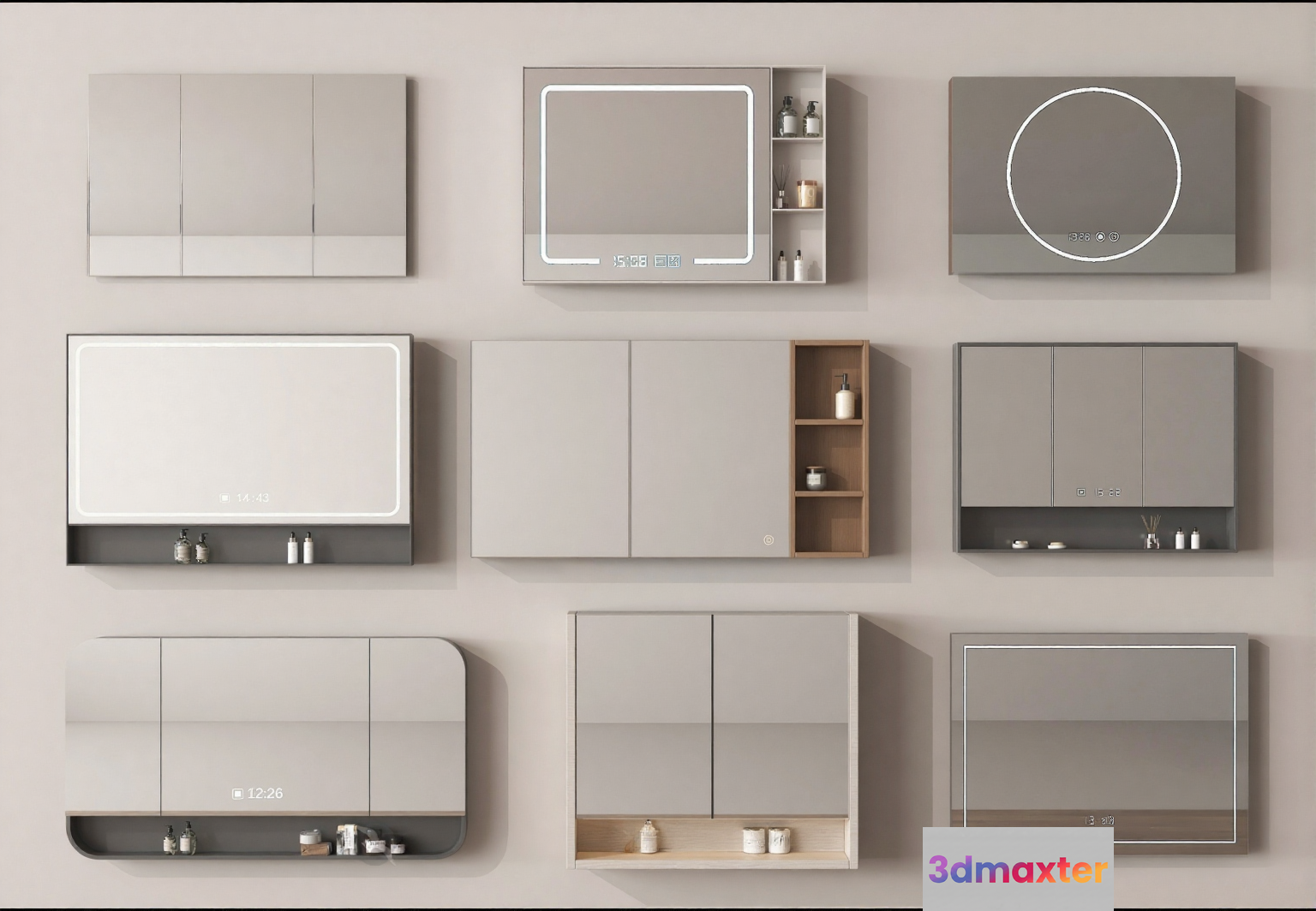 Modern Bathroom Vanity 3D Model - 4063 - VRAY Render