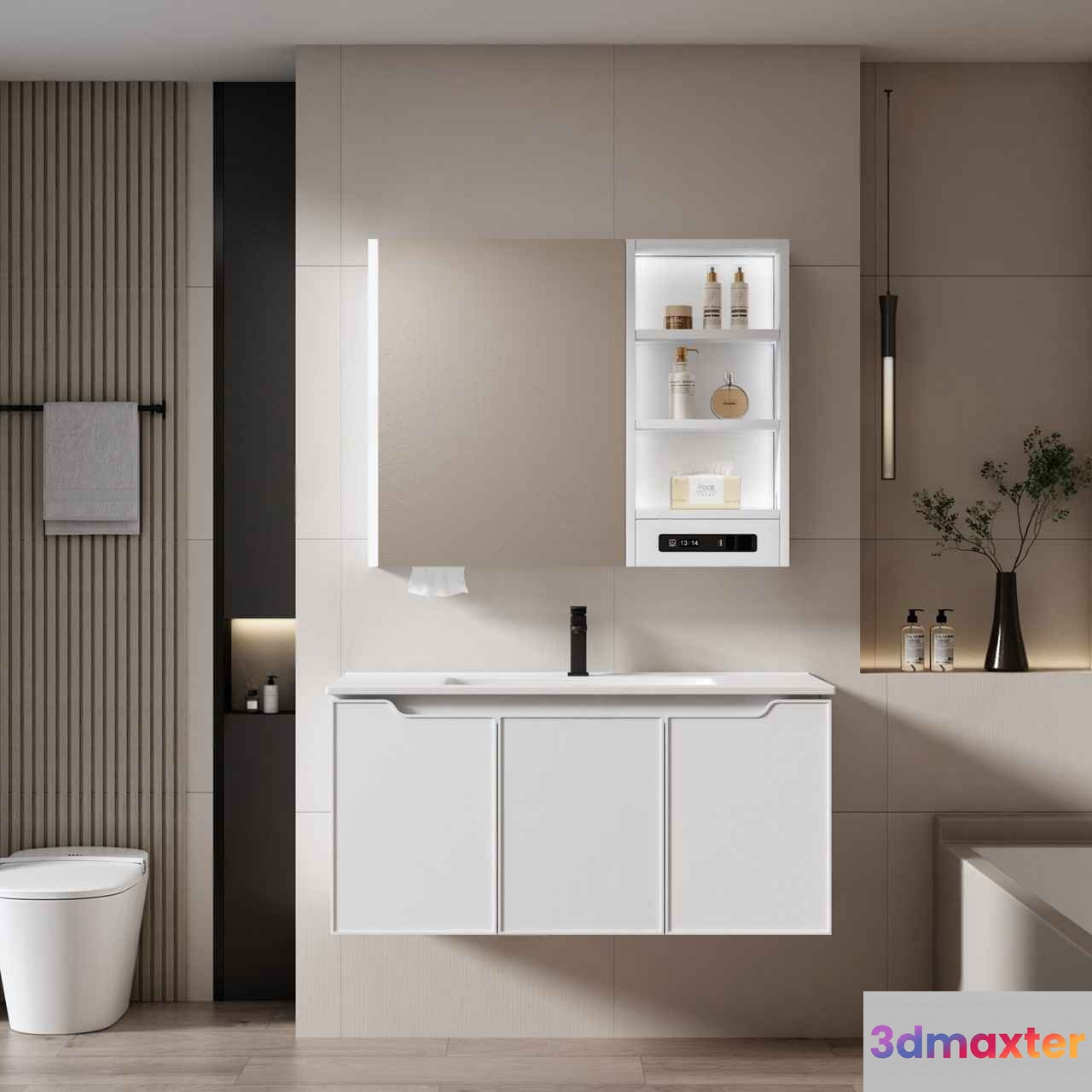 A Modern Bathroom 3D Model - 5191 - VRAY Render